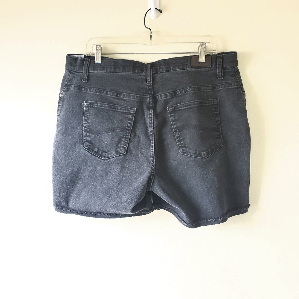 Lee High Rise Distressed‎ Bermuda Shorts - Picture 2 of 2
